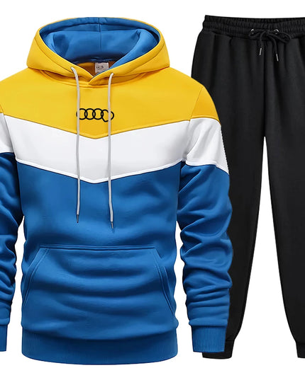 Men's Clothing Casual Sweatshirt Suit Sweatshirts for Men Daily Tricolor Hoodies Hot High Quality 2024 Sports Tracksuit Jogging