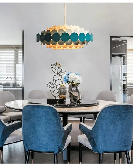 Modern Creative Dining Room Chandelier LED Colorful Hanging Light Bedroom Home Indoor Minimalist Living Room Pendant Lights