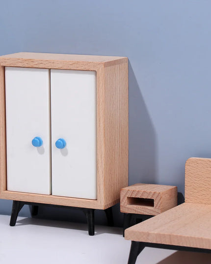 1:12 Scale Sofa Bed Wardrobe TV Cabinet Micro  Scene Model Dollhouse Miniature Furniture Playing House Landscape Dolls Accessory