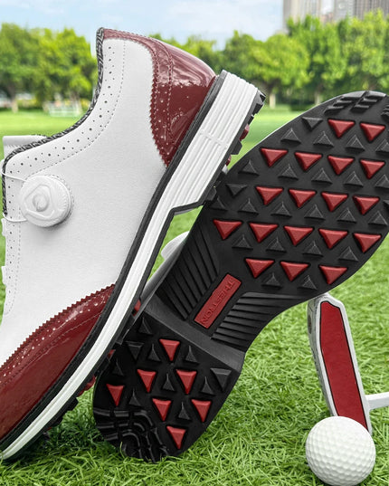 New Men's Golf Shoes Are Easy To Put On And Take Off. Made Of Genuine Leather Material, They Are Non Slip And Casual Sports Shoe