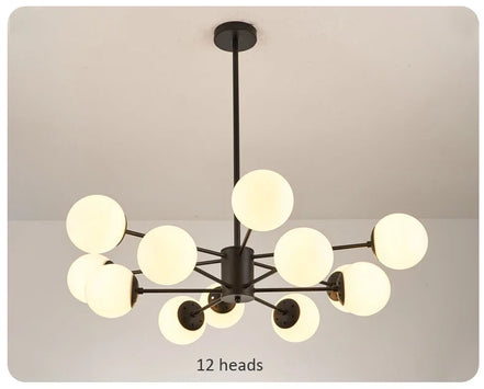 Modern Glass led Chandelier Lighting Ceiling Chandeliers Light For Dining Living Room Bedroom Kitchen Indoor Lustre Fixture Lamp