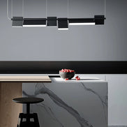 Modern danish Chandelier Design Rotatable Black Led minimalist light Dining Room Decor Led Lamp Bar Loft coffee tables lights