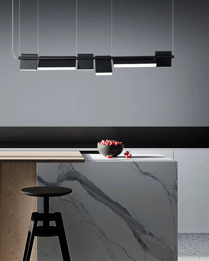 Modern danish Chandelier Design Rotatable Black Led minimalist light Dining Room Decor Led Lamp Bar Loft coffee tables lights