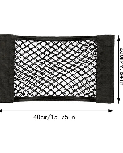 Car Back Rear Trunk Bag Organizer Mesh Net Auto Seat Back Storage Bag Pocket Universal Car Stowing Tidying Elastic String Net