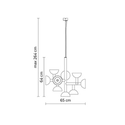 Postmodern chandelier Restaurant Creative danish designer light  Living Room Simple LED Indoor bedroom aesthetic lights