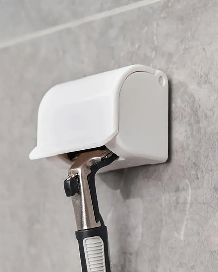 Black/Grey Easy-Install Shower Shaver and Electric Toothbrush Holder - Space-Saving Bathroom Organizer, Fragrance-Free Personal