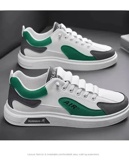 New Men's Shoes Leather Fashion Low-top Men's Casual Trendy Shoes Running Sports