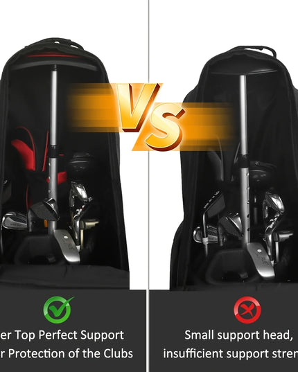 Portable Golf Travel Bag Support Pole, Fully Adjustable to Protect Clubs, Umbrella Anti-Impact Support CoverProtector and Alumin