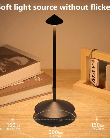 Rechargeable Table Lamp Creative Dining Touch Led Hotel Bar Coffee Pina Pro Table Lamp Lampada Da Tavolo Decorative Desk Lamp