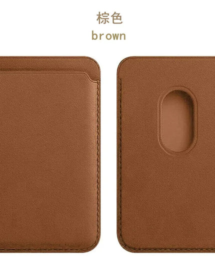 For Magsafe Magnetic Leather Wallet Case For iPhone  17 16 15 14 13 12 11 8  Samsung Huawei Card Holder with Magnet Covers