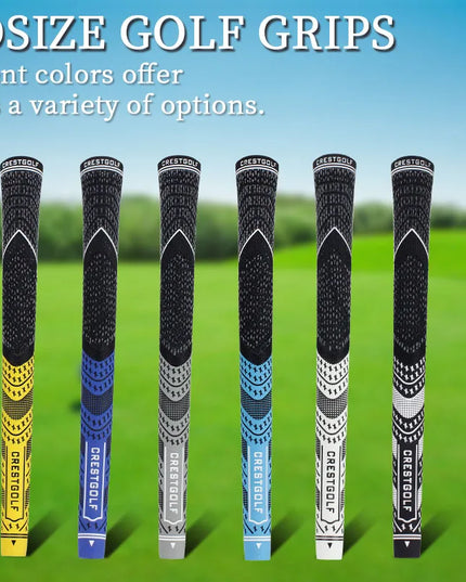 Crestgolf 10pcs / Pack Rubber Golf Club Grips Midsize Grips Iron Club 60R Carbon Yarn Anti-skid Golf Wood Grips