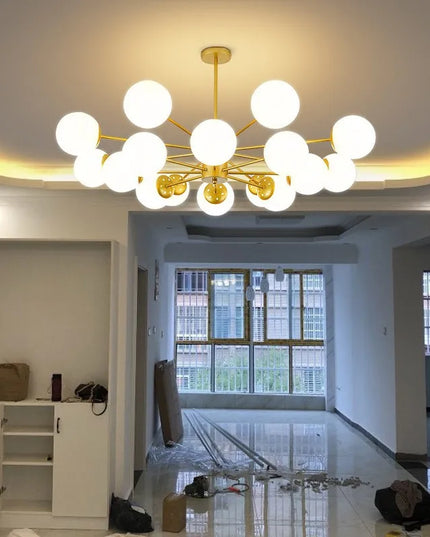 Modern Glass led Chandelier Lighting Ceiling Chandeliers Light For Dining Living Room Bedroom Kitchen Indoor Lustre Fixture Lamp