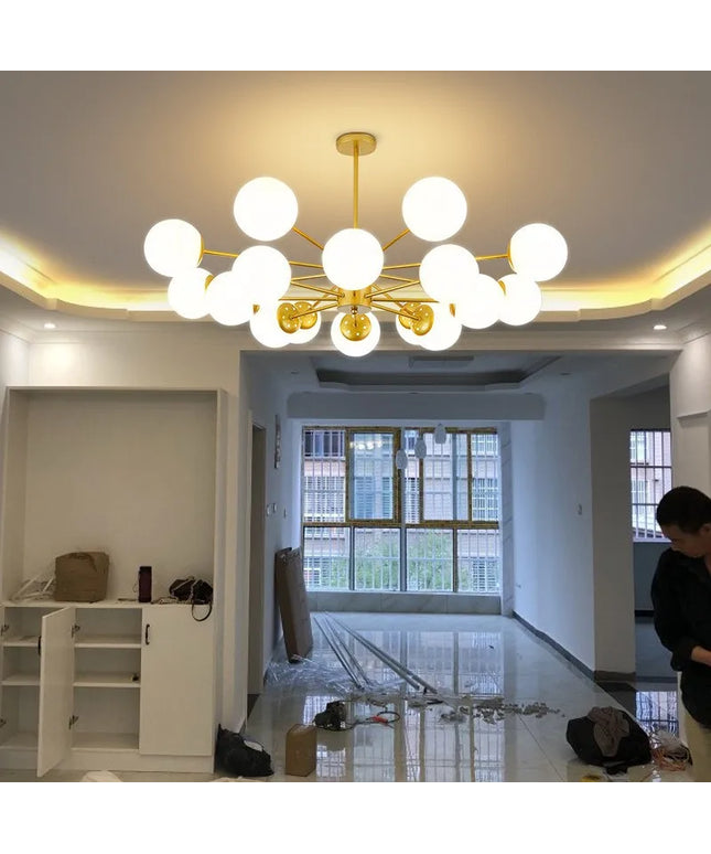 Modern Glass led Chandelier Lighting Ceiling Chandeliers Light For Dining Living Room Bedroom Kitchen Indoor Lustre Fixture Lamp
