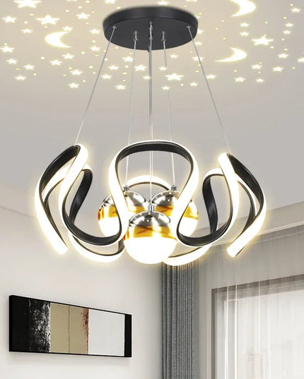 Modern Stylish Lustre LED Chandelier Art Design Pendant Light Living Kitchen Ceiling Lamps Home Room Decoration Lighting Fixture