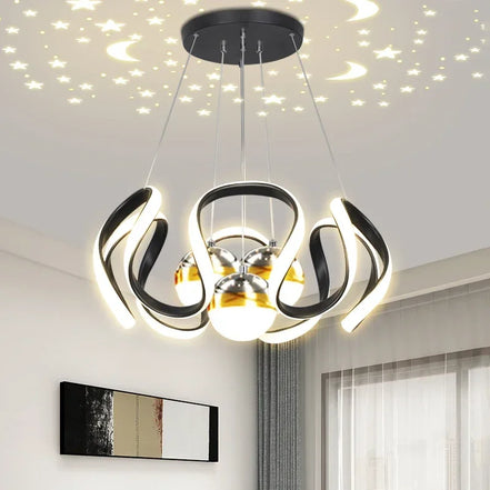 Modern Stylish Lustre LED Chandelier Art Design Pendant Light Living Kitchen Ceiling Lamps Home Room Decoration Lighting Fixture