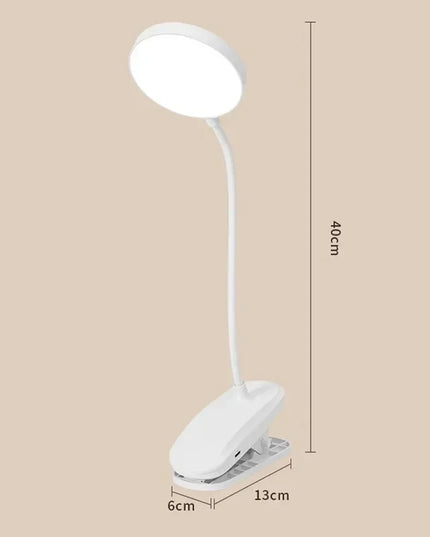Led Table Lamp USB Rechargeable Night Light With Folding Clamp Study Stand Read Lamp Touch 3 Modes Dimming Eye Protection Light