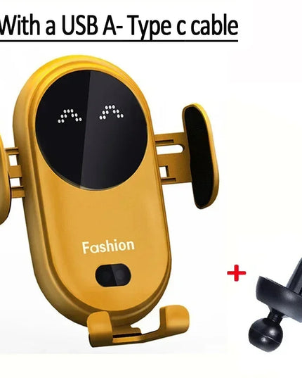 VIKEFON 30W Car Wireless Charger Car Phone Holder for iPhone 12 Pro Max 11 Pro X MAX 8 7 Plus Intelligent Infrared Phone Holder