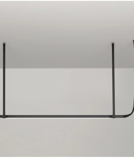 Modern LED Leather Chandelier Minimalist long chandelier For Living Room Kitchen Island Decor Dining Table Hanging Lamp fixtures