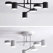 Modern LED Ceiling Chandelier White 6 Heads Hanging Lamp Light  For Ceiling Dining Living Rooms Bedroom Hall Home Decor Fixtures