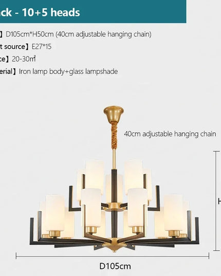 Modern Modern Led Chandelier Nordic Living Room Lamp Retro Simple Dining Room Decoration Iron Art LED Hanging Lamps Pendant Ligh
