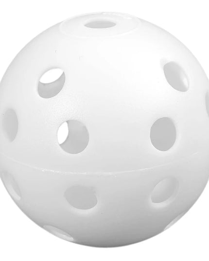 12Pcs Practice Golf Balls Hollow Plastic Golf Training Balls Colored Airflow Golf Balls Swing Practice Driving Range PE Toy Ball