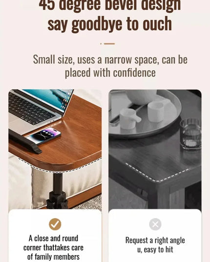 Dormitory Bedside Table Household foldable Mobile Lift Computer Desk Portable livingroom side table Bedroom Lazy Laptop Desk