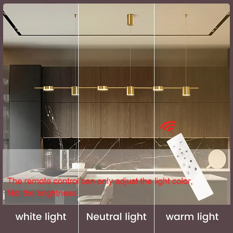 Modern LED Ceiling Chandelier Indoor Lighting Dining Table Chandelier Pendant Hanging Light Living Room Decoration Kitchen Lamp