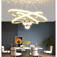 Modern led dining room chandeliers simple ring chandelier living bedroom Lights home indoor lighting decorative Pendant Lamps