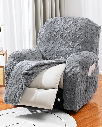 4/6/8pcs a set, double-sided jacquard braid Chivas sofa cover, elastic soft sofa recliner cover decorative protection