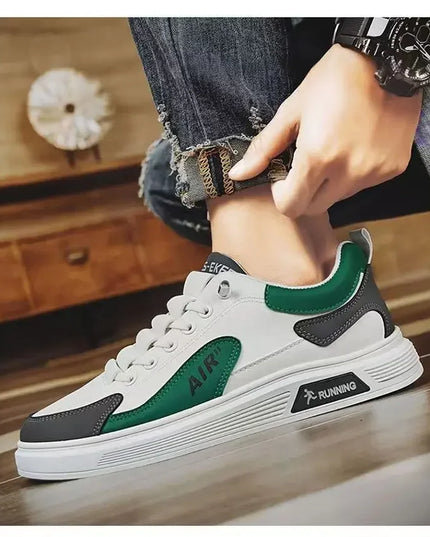 New Men's Shoes Leather Fashion Low-top Men's Casual Trendy Shoes Running Sports