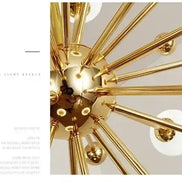 Modern Global Led Chandelier Kitchen Restaurant Living Room Pendant Lamp Organic Glass Acrylic Artificial Satellite Decor Lights