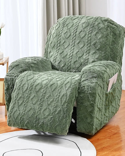 4/6/8pcs a set, double-sided jacquard braid Chivas sofa cover, elastic soft sofa recliner cover decorative protection