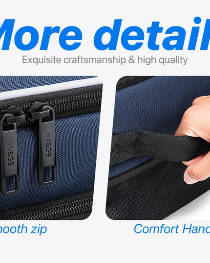 Golf Trunk Organizer Golf Shoes Bag With Large Golf Storage Box for Balls Tees Clothes Gloves Accessories ﻿with Shoe Compartment