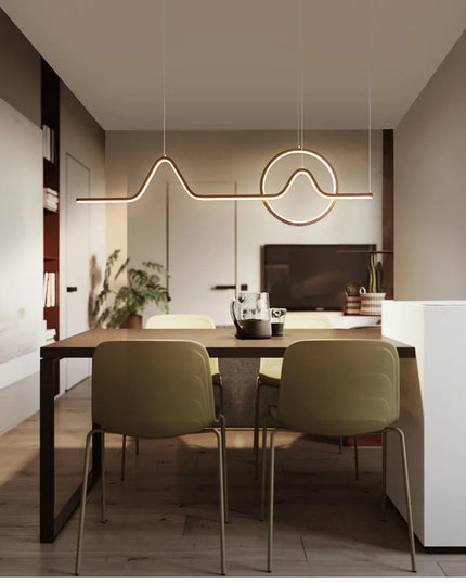 Modern LED Ceiling Chandelier Dining Table Indoor Lighting Chandeliers Kitchen Pendant Light Living Room Decoration Hanging Lamp