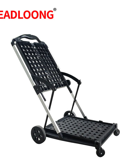 LEADLOONG Wholesale Two Tier Shopping Troller Factory Supermaket Equipment Double Desk Carts for Grocery  Store