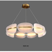 Modern leaf chandelier luxury designer Acrylic ring light Dining Room Home Bedroom Kitchen Hanging Lights Decor sofa living room