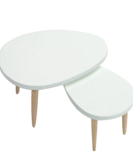 1 Set 1:12 Dollhouse Miniature Wooden Furniture Triangle Coffee Table Computer Desk Tea Model Living Room Home Decor Toy