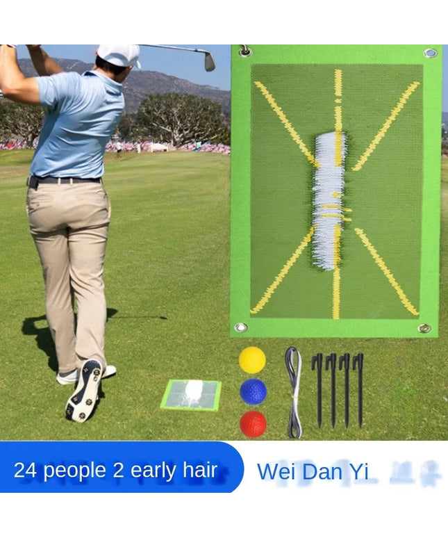 Golf Auxiliary Training Mat for Swing Correction Training Mat Hitting Direction Path Mat Practice Mat Tools Beginner Accessories