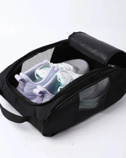Portable Golf Shoe Bag Oxford Cloth Shoe Carrier Bags Breathable Lightweight Golf Handbag Dustproof Football Tennis Shoe Bag