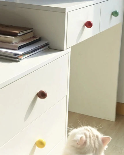 Handles Drawer Cabinet Furniture Kitchen Handles for Cabinet Knob Door Drawer Knob Colour Ceramics Rotundity Single Hole