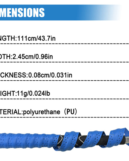 Golf Club Grip Tape Golf Grip Wrapping Tapes Non-slip Sweatproof PU Wrapping Quick Replacement Golf Club Grip Solution