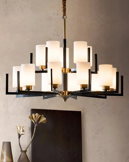 Modern Modern Led Chandelier Nordic Living Room Lamp Retro Simple Dining Room Decoration Iron Art LED Hanging Lamps Pendant Ligh