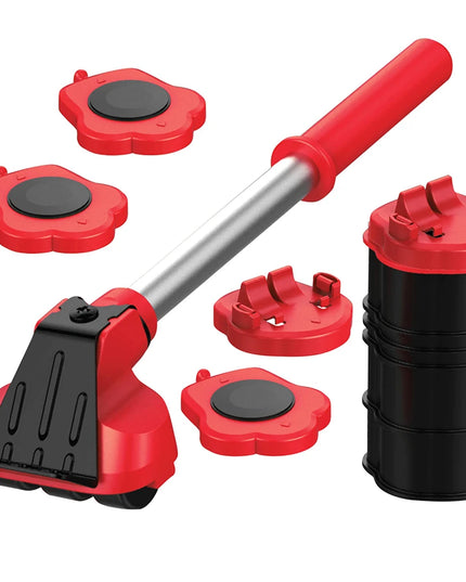 Professional Furniture Mover Tool Set Heavy Stuffs Transport Lifter Wheeled Mover Roller with Wheel Bar Moving Hand Device
