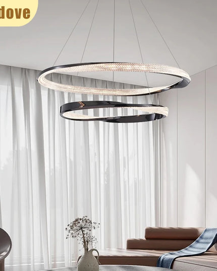 Modern Light Luxury Villa LED Chandelier Italian Art Living Room Hotel Restaurant Kitchen Home Decoration Lighting Fixtures