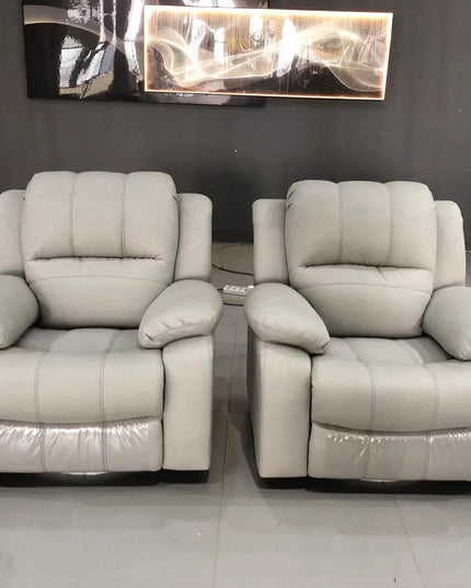 Luxury Oversized Sectional Recliner Sofa with Chaise Lounge – Home Electric Theater Seating, Genuine Leather – for Cinema Room