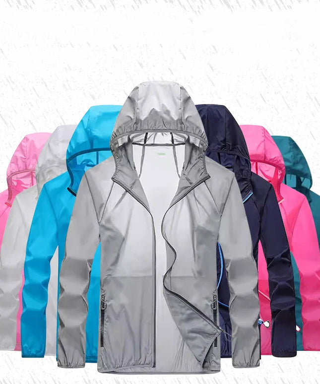 Golf Raincoat Rain Jacket Waterproof Lightweight Quick-Dry UV Sun Protection Breathable Outdoor Sports Men Women Golfing Apparel