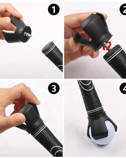G olf Balls Picker Ball Pick up Clamp Rubber Zinc Alloy Golf Supplies G olf Accessories Convenient Practical G olf Training Aids