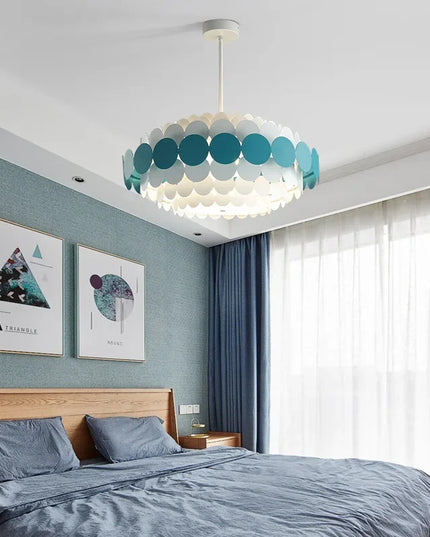 Modern Creative Dining Room Chandelier LED Colorful Hanging Light Bedroom Home Indoor Minimalist Living Room Pendant Lights