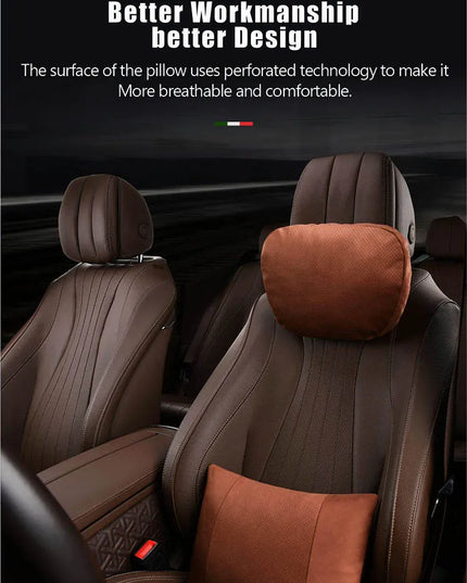 OASATE New 2.0 Car Headrest Neck Pillow Support Seat / Maybach Design S Class Soft Universal Adjustable Car Neck Waist Pillows
