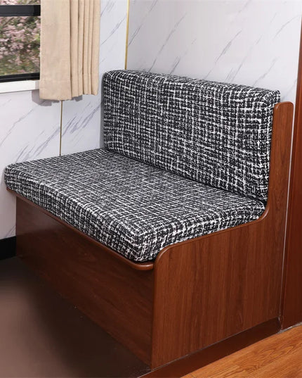 2pcs/set Flowers Printed RV Dinette Cushions Covers Elastic Spandex Sofa Cover Outdoor Camper Car Bench Protector Cover Home
